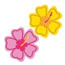 Coaster / Suport pahare, Model cu flori, Amscan 409688, Set 6 buc