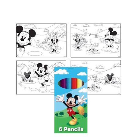 Set de Colorat Mickey Mouse, Amscan 994160, 1 buc