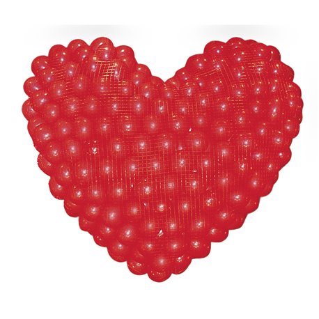 Plasa transparenta in forma de inima pentru baloane latex - 1.2 m, Qualatex 65068, Set 2 buc
