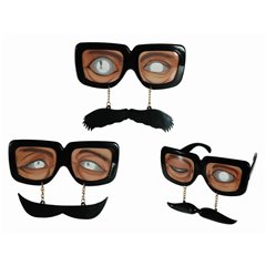 Funny Glasses - Ochelari haiosi de petrecere cu mustata, 18/3929, 1 buc