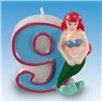 Lumanare aniversara Cifra 9 pentru tort cu Printese Disney, Amscan RM551098, 1 buc