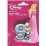 Lumanare aniversara Cifra 9 pentru tort cu Printese Disney, Amscan RM551098, 1 buc