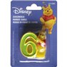 Lumanare aniversara Cifra 6 pentru tort cu Winnie the Pooh, Amscan RM551080, 1 buc