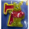 Lumanare aniversara Cifra 7 pentru tort cu Winnie the Pooh, Amscan RM551081, 1 buc