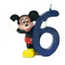 Lumanare aniversara Cifra 6 pentru tort cu Mickey Mouse, Amscan RM551105, 1 buc