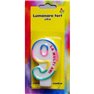 Lumanare aniversara pentru tort, Cifra 9 cu mesajul "La multi ani!", Radar SMFIT.LMA9, 1 buc