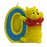 Lumanare aniversara Cifra 0 pentru tort cu Winnie the Pooh, Amscan RM551088, 1 buc