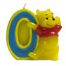 Lumanare aniversara Cifra 0 pentru tort cu Winnie the Pooh, Amscan RM551088, 1 buc