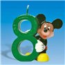 Lumanare aniversara Cifra 8 pentru tort cu Mickey Mouse, Amscan RM551107, 1 buc