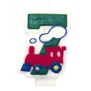 Lumanare aniversara Cifra 7 pentru tort, Amscan RM551757, 1 buc