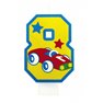 Lumanare aniversara Cifra 8 pentru tort, Amscan RM551758, 1 buc