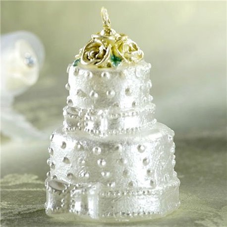 Lumanare aniversara in forma de tort pentru nunta, Amscan 178202, 1 buc