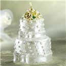 Lumanare aniversara in forma de tort pentru nunta, Amscan 178202, 1 buc