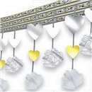 Ornament cu inimioare si clopotei pentru petrecere, 30 m, Amscan 679639, 1 buc