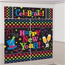 Kit decoratiuni de perete pentru Revelion - Happy New Year, Amscan 670073, Set 5 piese
