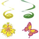 Serpentine decorative pentru petreceri estivale, Amscan RM400235, Set 4 buc