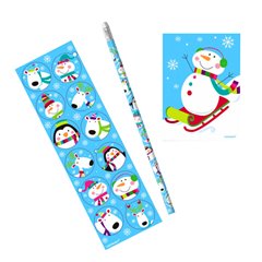 Set papetarie (Creion, Carnetel & Stickere) - Om de Zapada, Amscan 390702