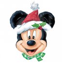 Balon Folie Figurina Mickey Mouse Christmas - 69x53 cm, Amscan 10241