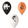 Baloane latex 10"/26cm inscriptionate pentru Halloween, Radar GI90.HALLOWEEN