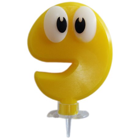 Lumanare pentru tort cu Cifra 9 - Smile, Radar SMFIT.LUM9, 1 buc