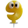 Lumanare pentru tort cu Cifra 9 - Smile, Radar SMFIT.LUM9, 1 buc