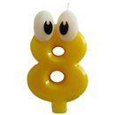 Lumanare pentru tort cu Cifra 8 - Smile, Radar SMFIT.LUM8, 1 buc
