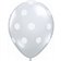 Baloane latex transparente 5''/13cm - Big Polka Dots, Qualatex 25873