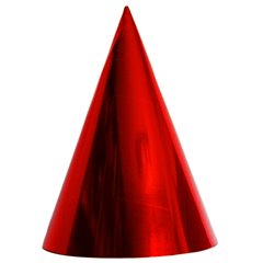 Coifuri de petrecere 20cm rosu metalizat - Adulti, Radar SMFIT.C20.ROSU