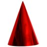 Coifuri de petrecere 20cm rosu metalizat - Adulti, Radar SMFIT.C20.ROSU