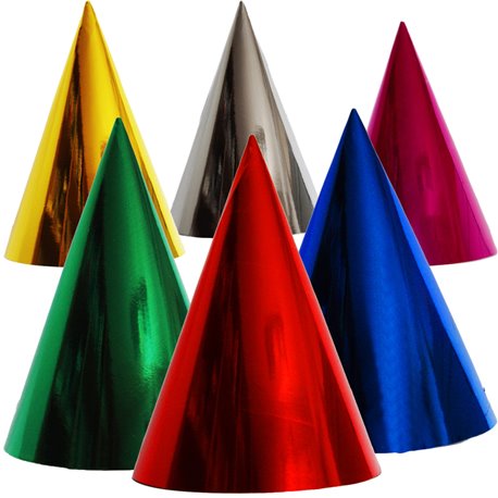 Coifuri de petrecere 16cm metalizate asortate - Copii, Radar SMFIT.C16ASS