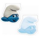 Carnetele Strumfi - 6x6 cm, Amscan 552153, Set 4 buc