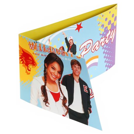 Invitatii de petrecere High School Musical, Amscan RM551388, Set 6 buc