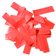 Confetti decorative rosii dreptunghiulare hartie, SPC.P.RR