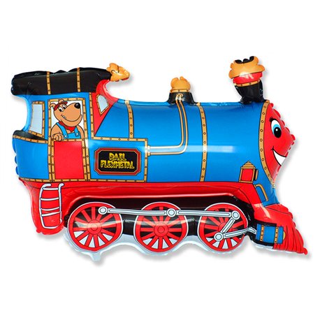Balon Folie Figurina Tren Albastru - 80x60cm, Radar F901689