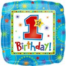 Balon Folie 45cm 1st Birthday Boy, Amscan 119290-01