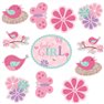 Decupaje pentru decor camera - Baby Girl, Amscan 191121, Set 12 buc