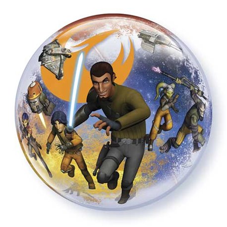 Balon Bubble 22"/56cm Star Wars Rebels, Qualatex 10589