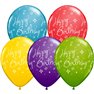 Baloane latex 11''/28 cm Happy Birthday, Qualatex 19166