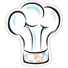 Farfurii petrecere copii - boneta bucatar- 27x31cm, Amscan 997271, Set 8buc