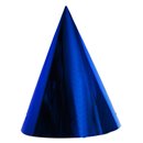 Coifuri de petrecere 20cm albastru metalizat - Adulti, Radar SMFIT.C20.ALBASTRU