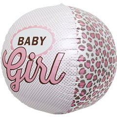 Balon Folie Orbz Sfera Baby Girl - 17"/43cm, Northstar Balloons 01026