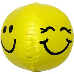 Balon folie orbz sfera Smiley Face - 43 cm, Northstar Balloons 01135