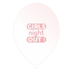 Baloane latex albe pentru burlacite - Girls Night Out, Radar GI.GNO.WPINK