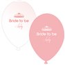 Baloane latex asortate pentru burlacite - Bride to Be Lucky, Radar GI.BTBL.PINK/WH