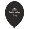 Baloane latex negre pentru burlacite - Bride to Be I'm Sexy, Radar GI.BTBIS.BK
