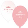 Baloane latex asortate pentru burlacite - Bride to Be I'm Sexy, Radar GI.BTBIS.PINK/WH
