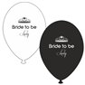 Baloane latex asortate pentru burlacite - Bride to Be Lucky, Radar GI.BTBL.BK/WH