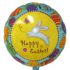 Balon Folie 45 cm Happy Easter, Amscan 12063
