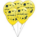 Buchet din baloane latex asortate La multi ani, Radar BB.GI.LMA.ASTRO.YELLOW