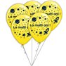 Buchet din baloane latex asortate La multi ani cu heliu, Radar BB.GI.LMA.ASTRO.YELLOW
